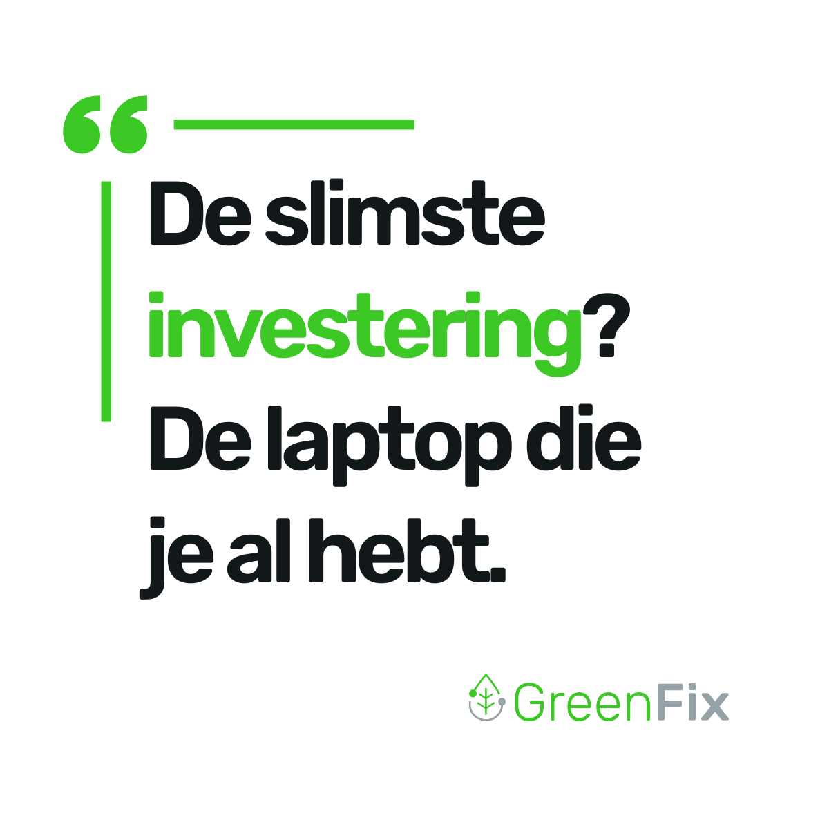 greenfix zakelijk laptops refurbishen